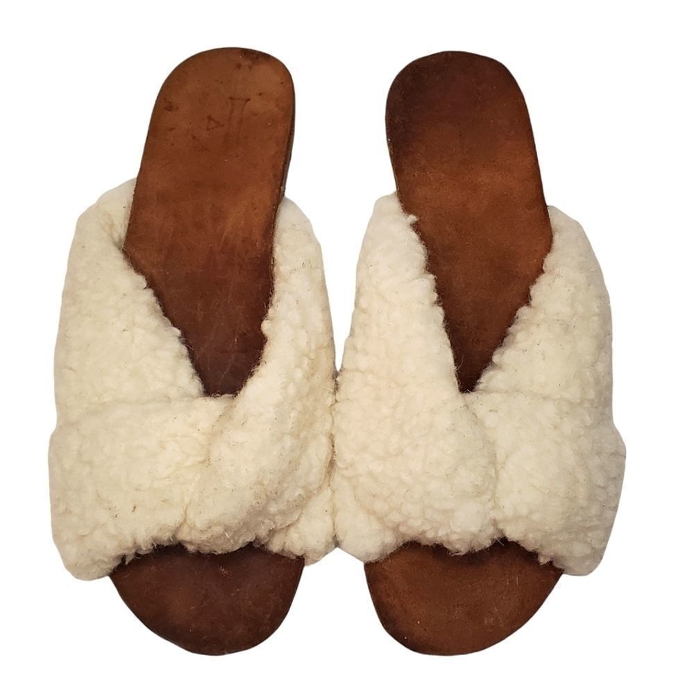 Faux Fur teddy slippers